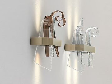 VELA - LED glass wall light by Patrizia Volpato - view 3